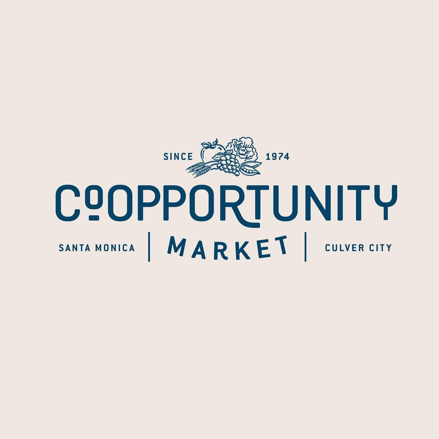 Logo redesign for Co-opportunity Market located in Santa Monica and Culver City. 

Founded in 1974, Co-opportunity is a public co-op market committed to offering the highest-quality organic food &amp; responsibly sourced products to it&rsquo;s custom