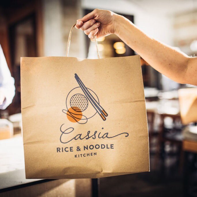 Logo and packaging designed for Cassia Restaurant&rsquo;s &ldquo;to-go&rdquo; program.
They are open every day for curbside pick-up &amp; delivery on their website at Cassiala.com - for delicious food and family size dinners. .
.
.
#bettertogether
#s