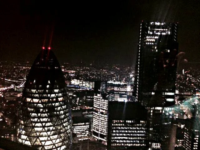 The view from the loos at Sushi Samba