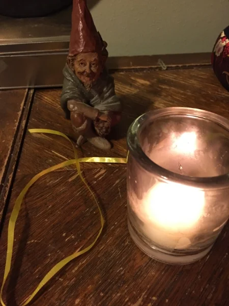 Gnome with Ribbon from the Crealitation Ball of Peace