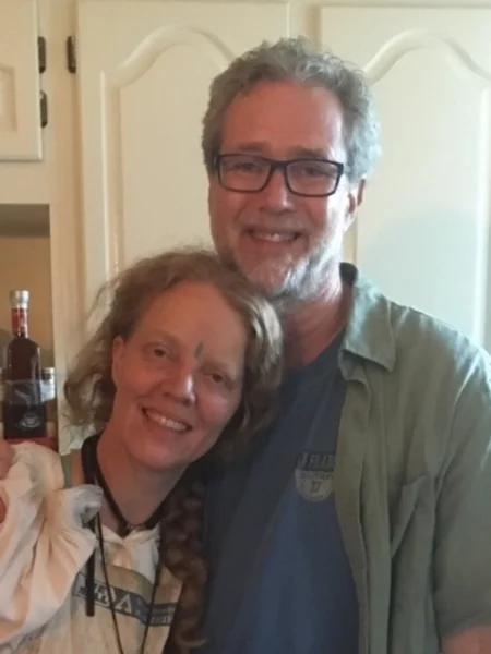 Maze and Cure during a break at Old Soul Studios.