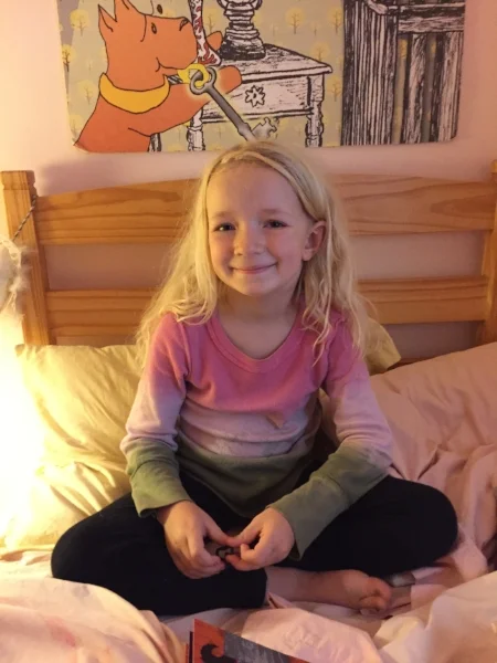 Time with goddaughter Louise is always a highlight of my visits.