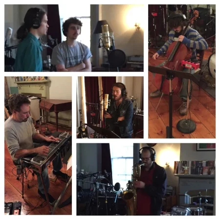 Clockwise from top to center – Will Bryant and Lee Falco, Jerry Cronin, Jay Collins, Rob Stein and Connor Kennedy.