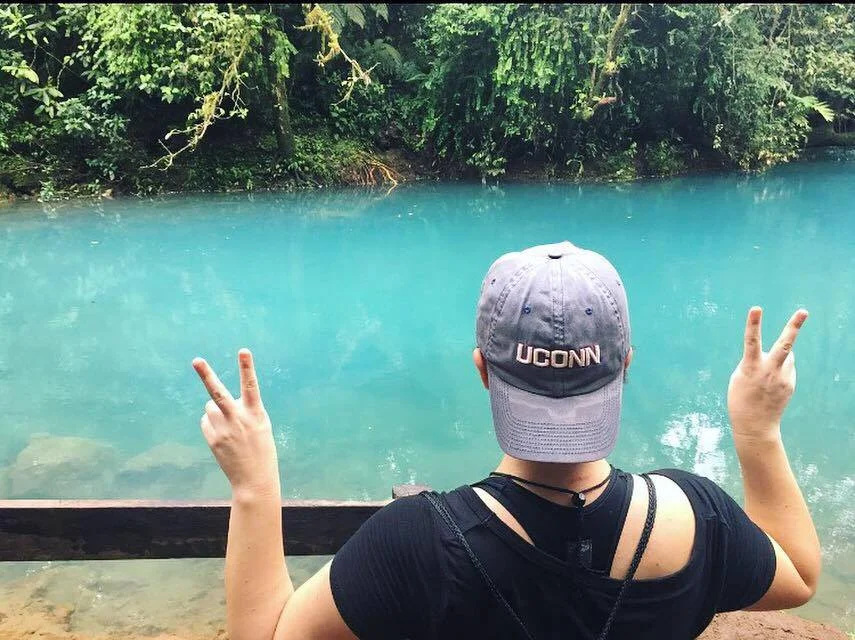 Hiking through the rainforest in Costa Rica, January 2017