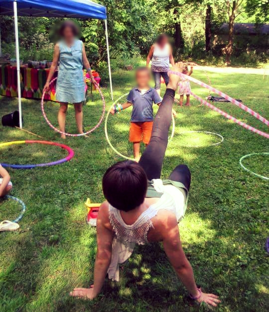 MamaDala sharing her love of movement and flow with the hula hoop. Stay updated on classes, workshops, appearances and performances this summer on MamaDala's website . 