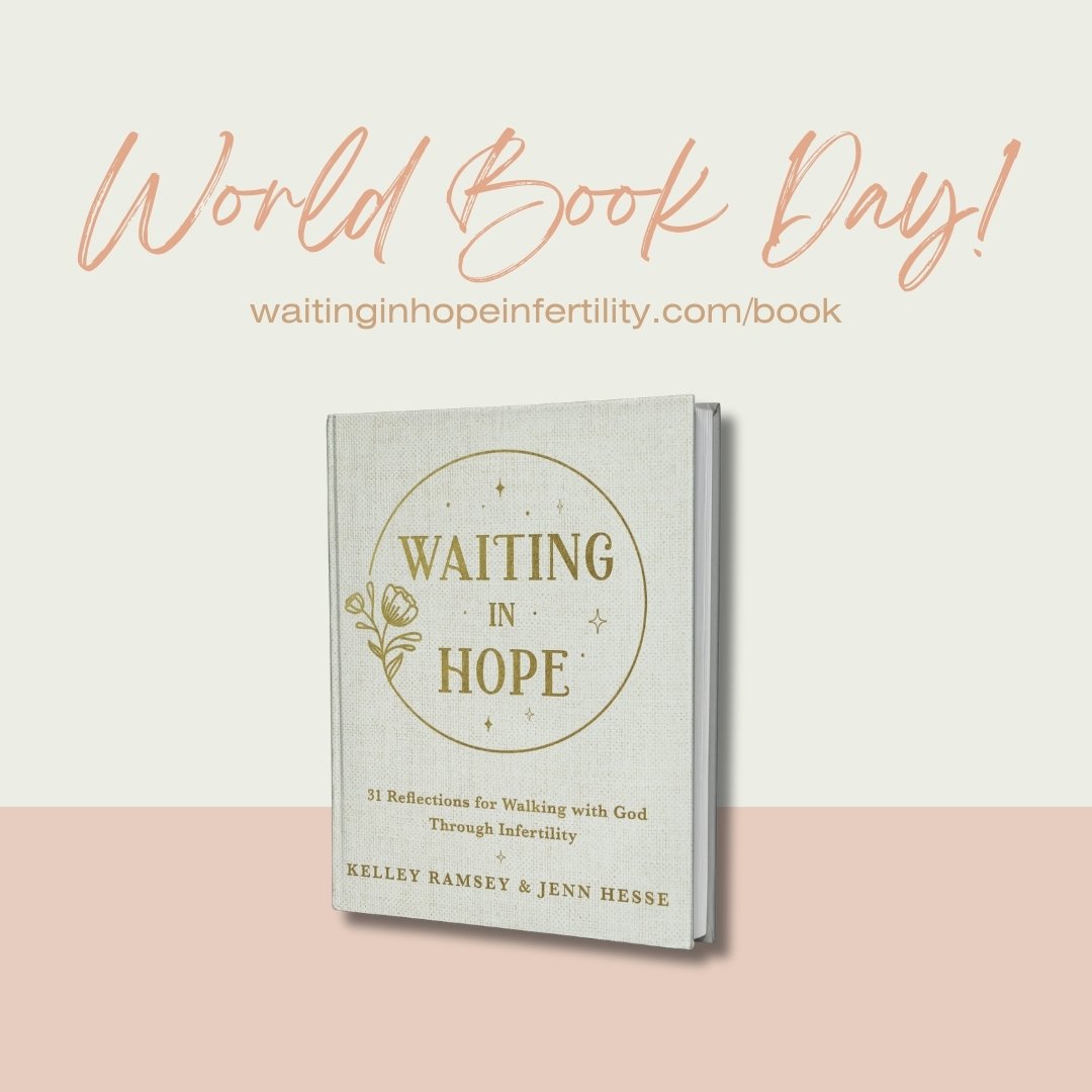 Today, we recognize how fun it is to read and write! 📚🎉 World Book Day celebrates authors, illustrators, and of course, books! In honor of World Book Day we want to highlight our book, Waiting in Hope: 31 Reflections for Walking with God Through In