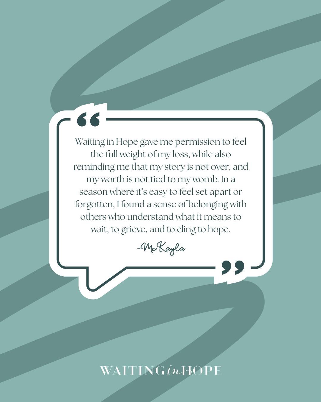 Because of your generosity, women like McKayla  found community and hope in their hardest season.

Your gift changes real stories.

Take one moment today. It can bring a year of hope. 🖤

#givethegiftofhope #waitinginhopeinfertilityministry