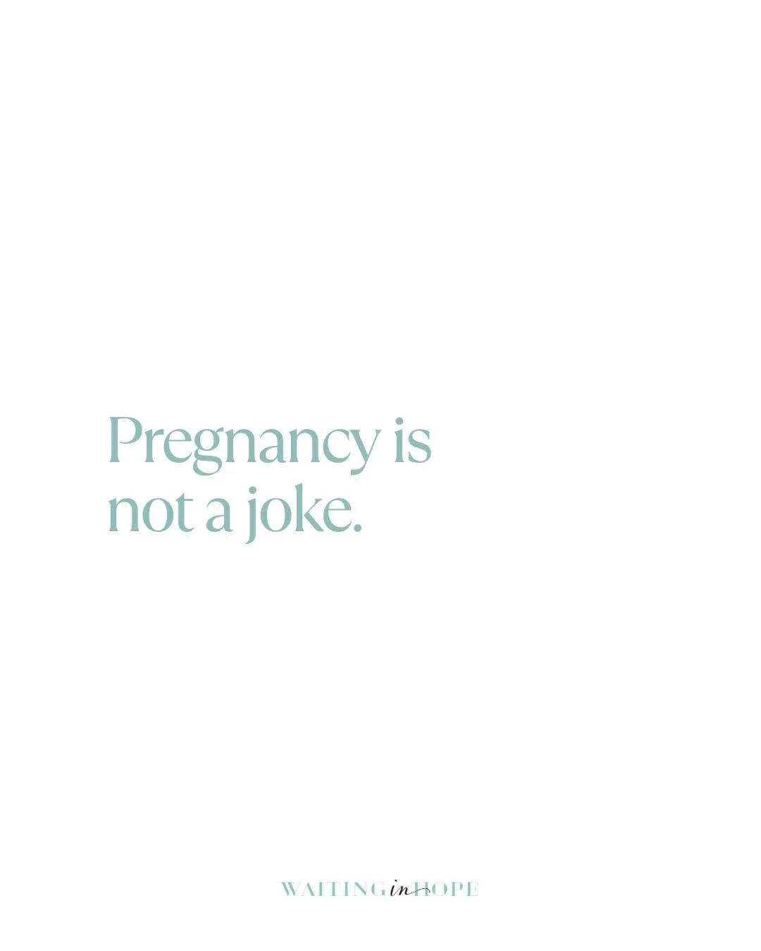 What seems funny to some can be painful to many. 
Fake pregnancy announcements or pranks aren&rsquo;t harmless. They can feel isolating, frustrating, and heartbreaking for those facing infertility.

As Christians, God calls us to respond with compass