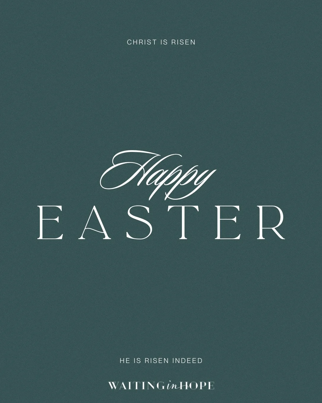 Sunday is here. The waiting is over. Jesus is alive, and the story is not over! 

The tomb is empty, and death has no power over Christ. Today we celebrate the resurrection of Jesus. The victory of life over death and hope over despair.

Through His 
