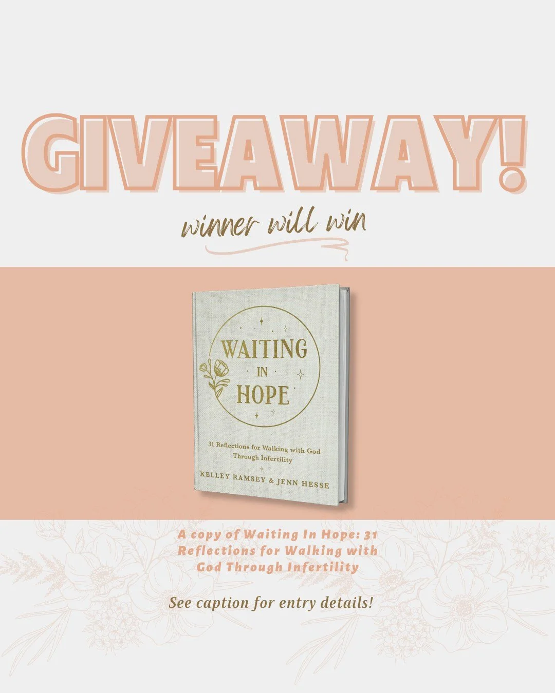 🎉 Book Anniversary Giveaway 🎉

Today marks the 3-year anniversary of a book that carries so much meaning for our community. Waiting in Hope: 31 Reflections for Walking with God Through Infertility is a compassionate, biblically grounded resource cr