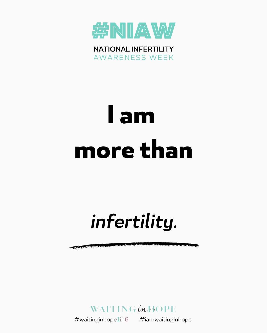 Infertility can sometimes make it feel like your whole identity is wrapped up in a diagnosis, a question from others, or a timeline that hasn&rsquo;t unfolded the way you expected.
But infertility does not define who you are.

You are more than your 