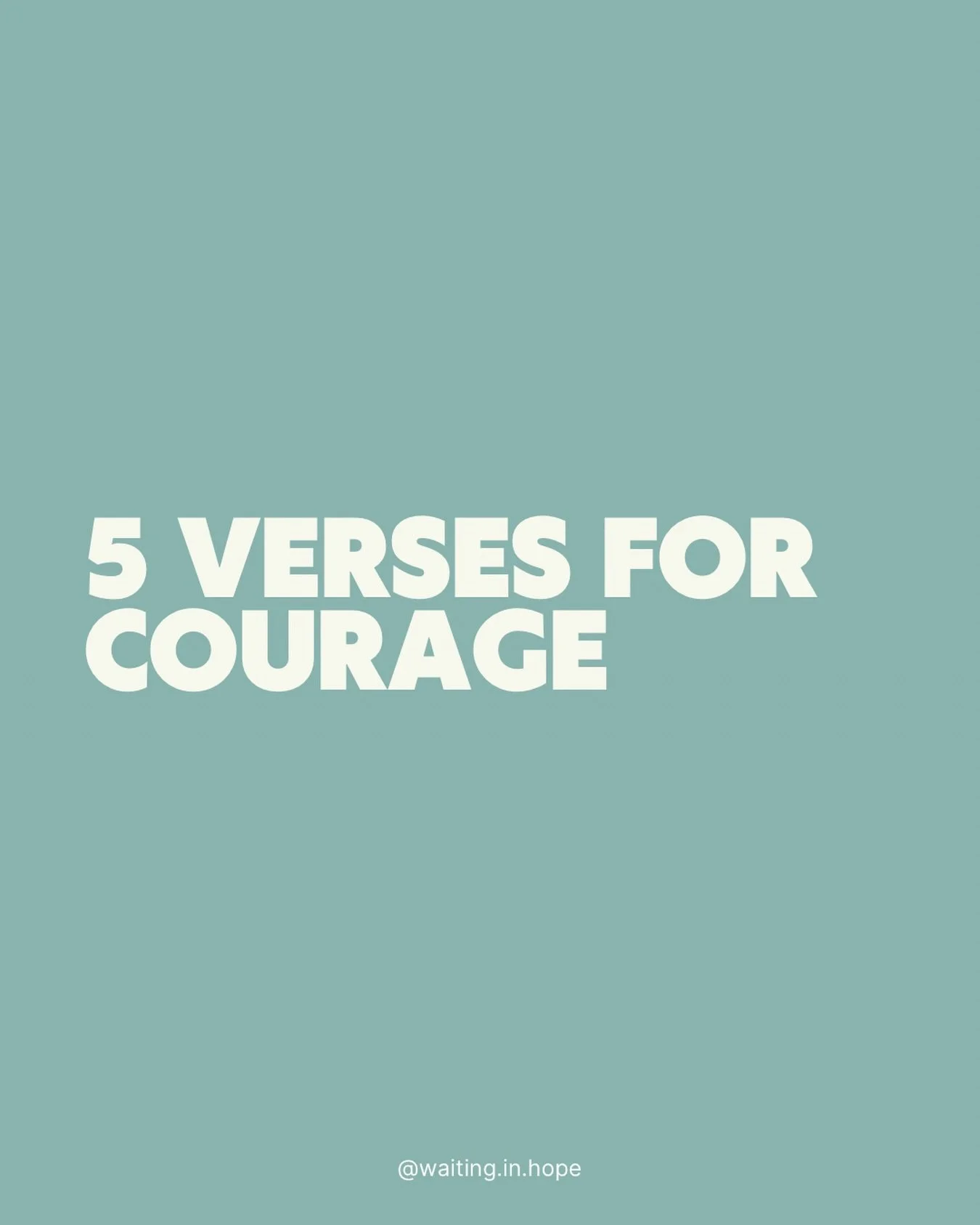 When we think of courage and the bible, we might think of Daniel in the lion&rsquo;s den, David facing Goliath with just a slingshot, or Peter taking a step onto the stormy waters. Courage can be those big things it can also be going to work after an