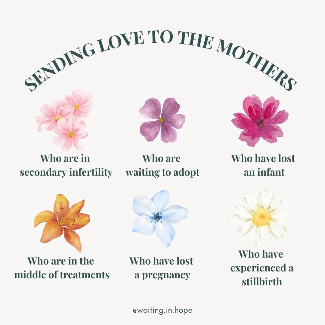 Waiting in Hope is thinking of you and praying for you this Mother&rsquo;s Day. No matter where you are in your journey of growing your family and navigating fertility.

We know this day can bring a mix of emotions. For some, it is hopeful. For other