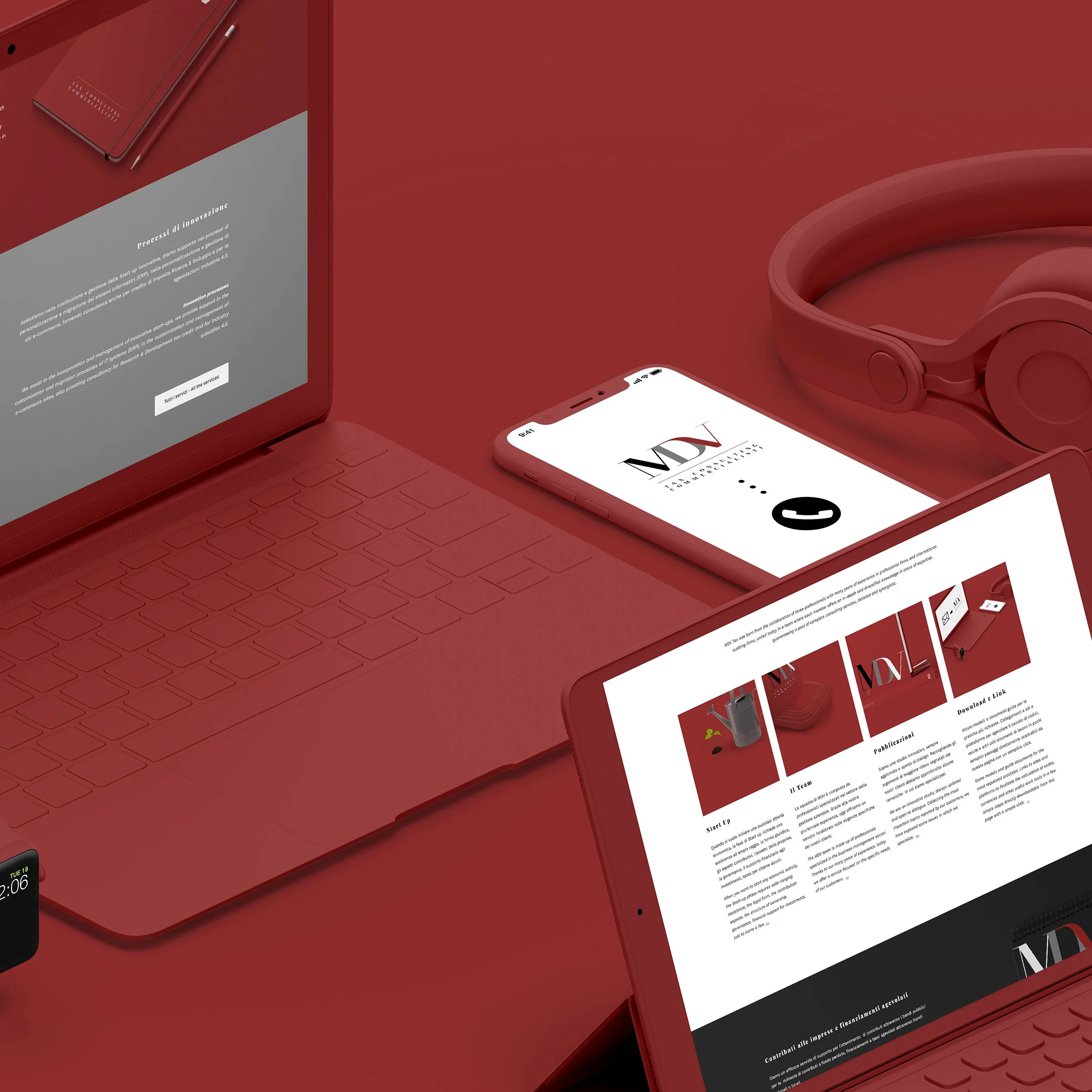 MDV Tax  Consulting Commercialisti - Website Project