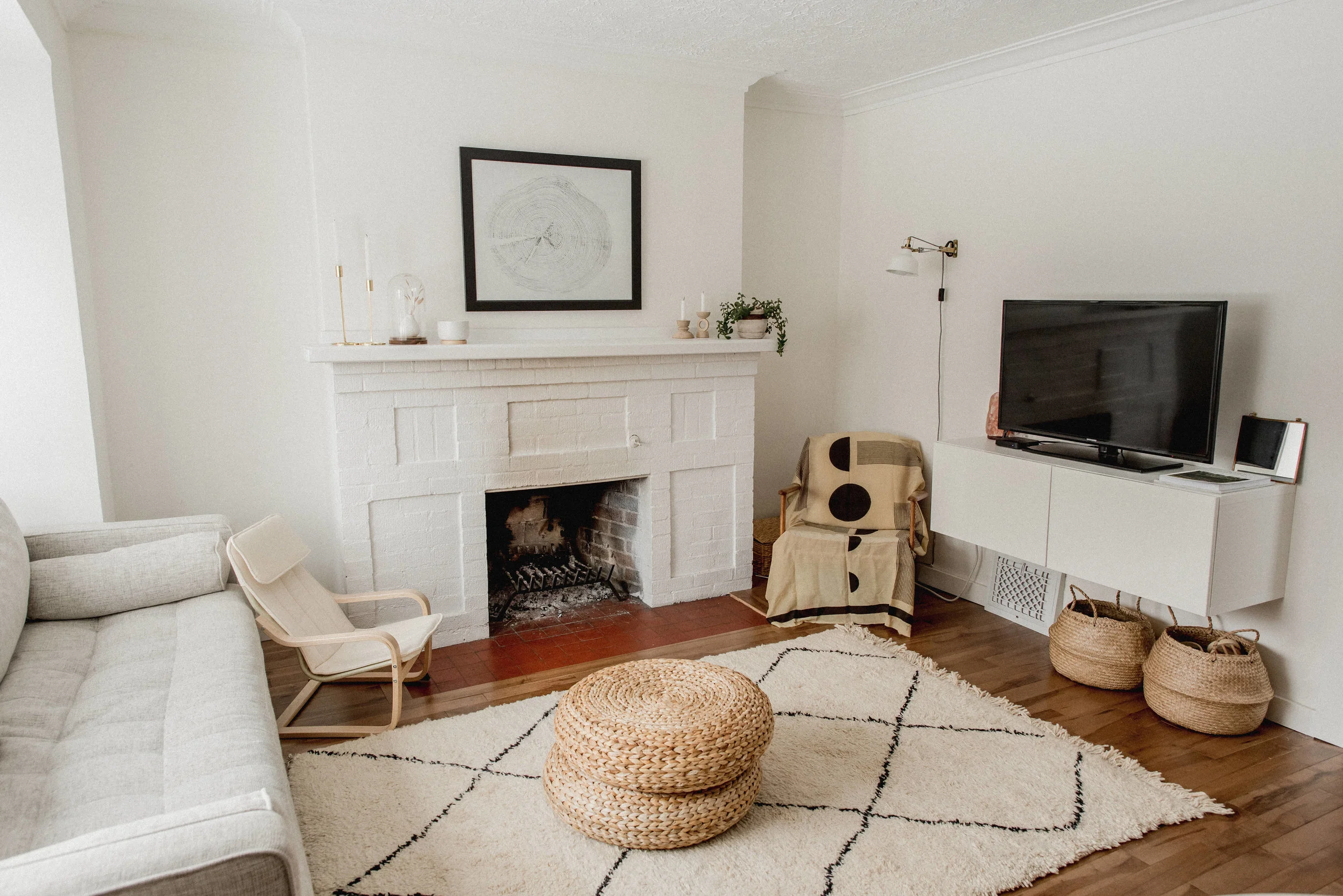 Moroccan meets Scandinavian inspired living room