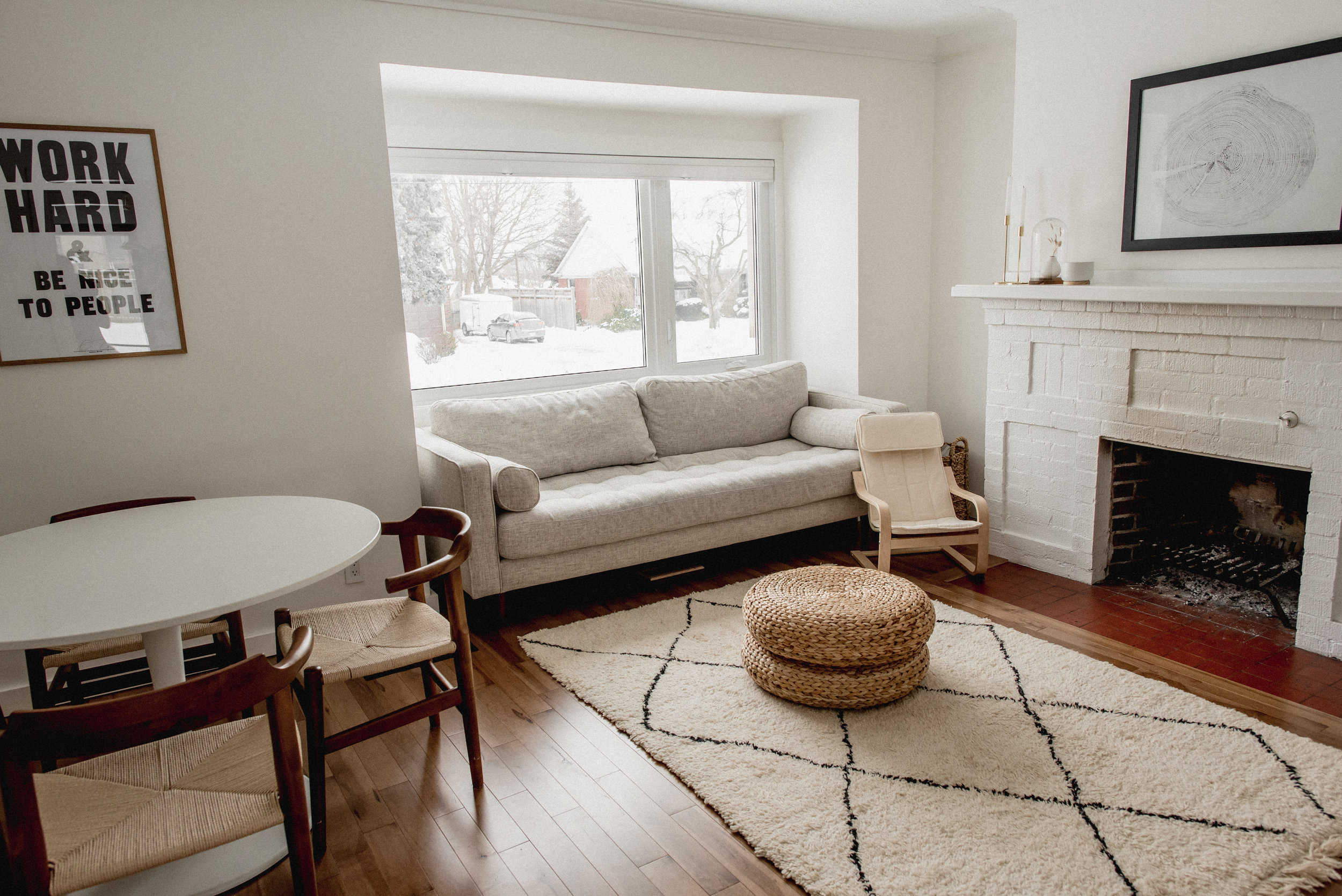 Moroccan meets Scandinavian inspired living room