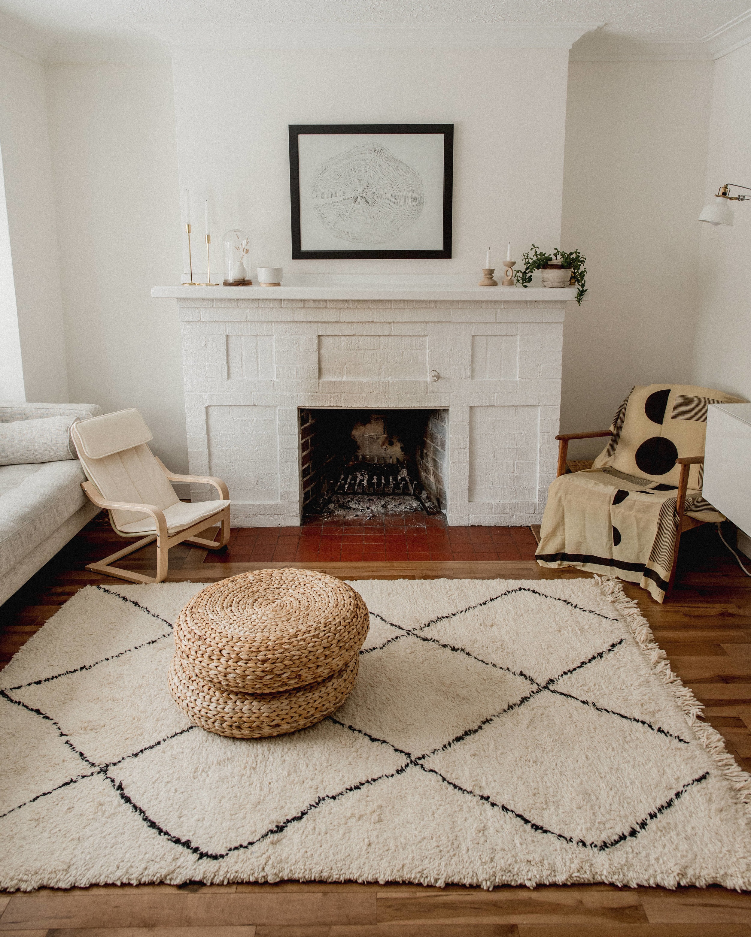 Moroccan inspired minimalist living room