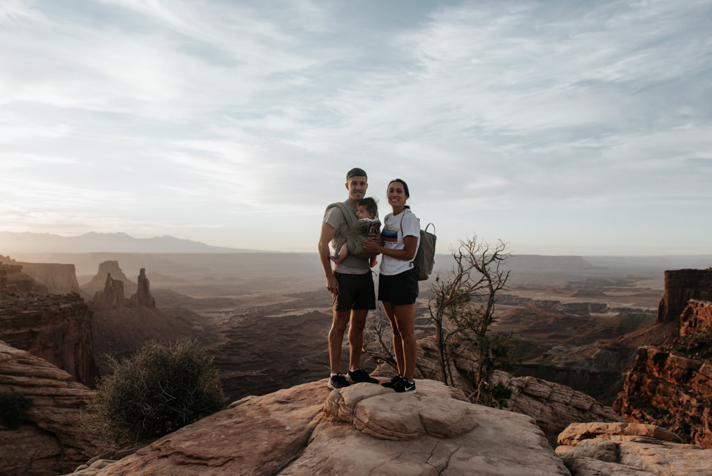 Young family at Canyonlands National Park