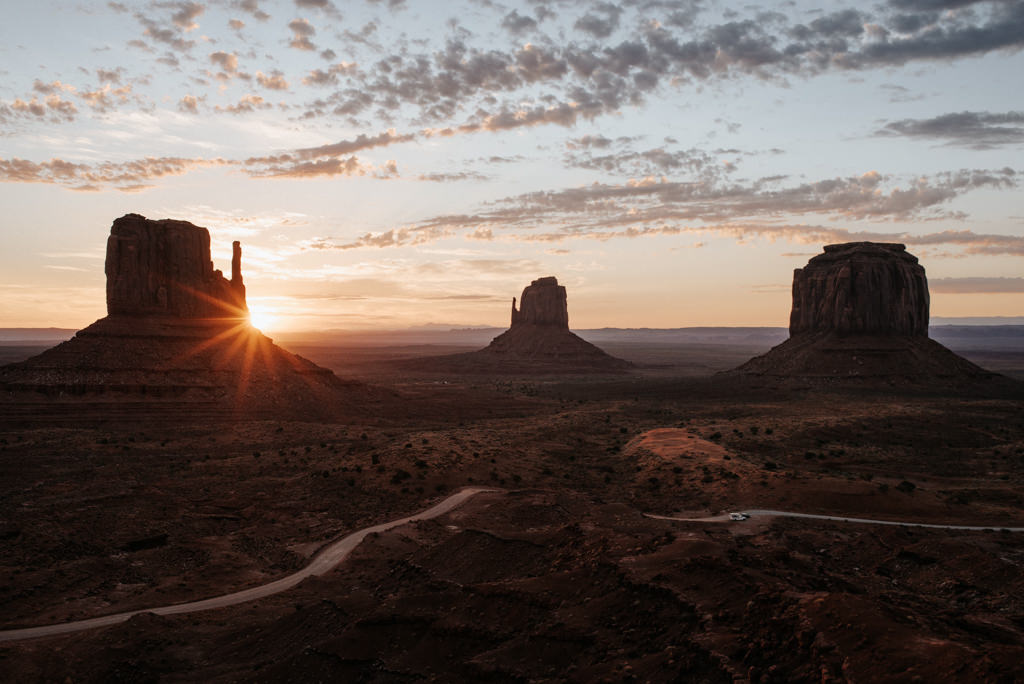 Sunrise at Monument Valley