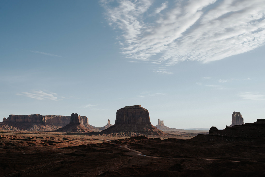 Landscape view of Monument Valley