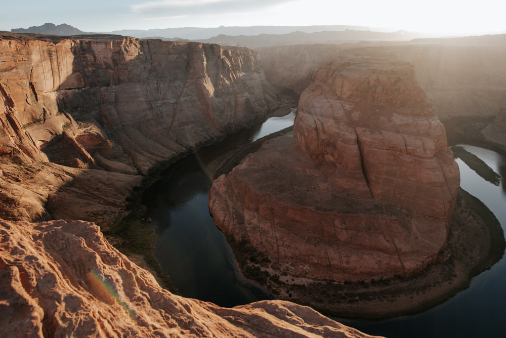 Horseshoe Bend at sunset