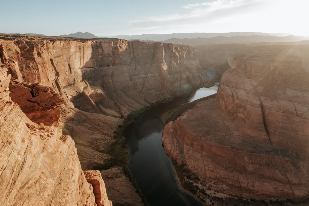 Horseshoe Bend at sunset