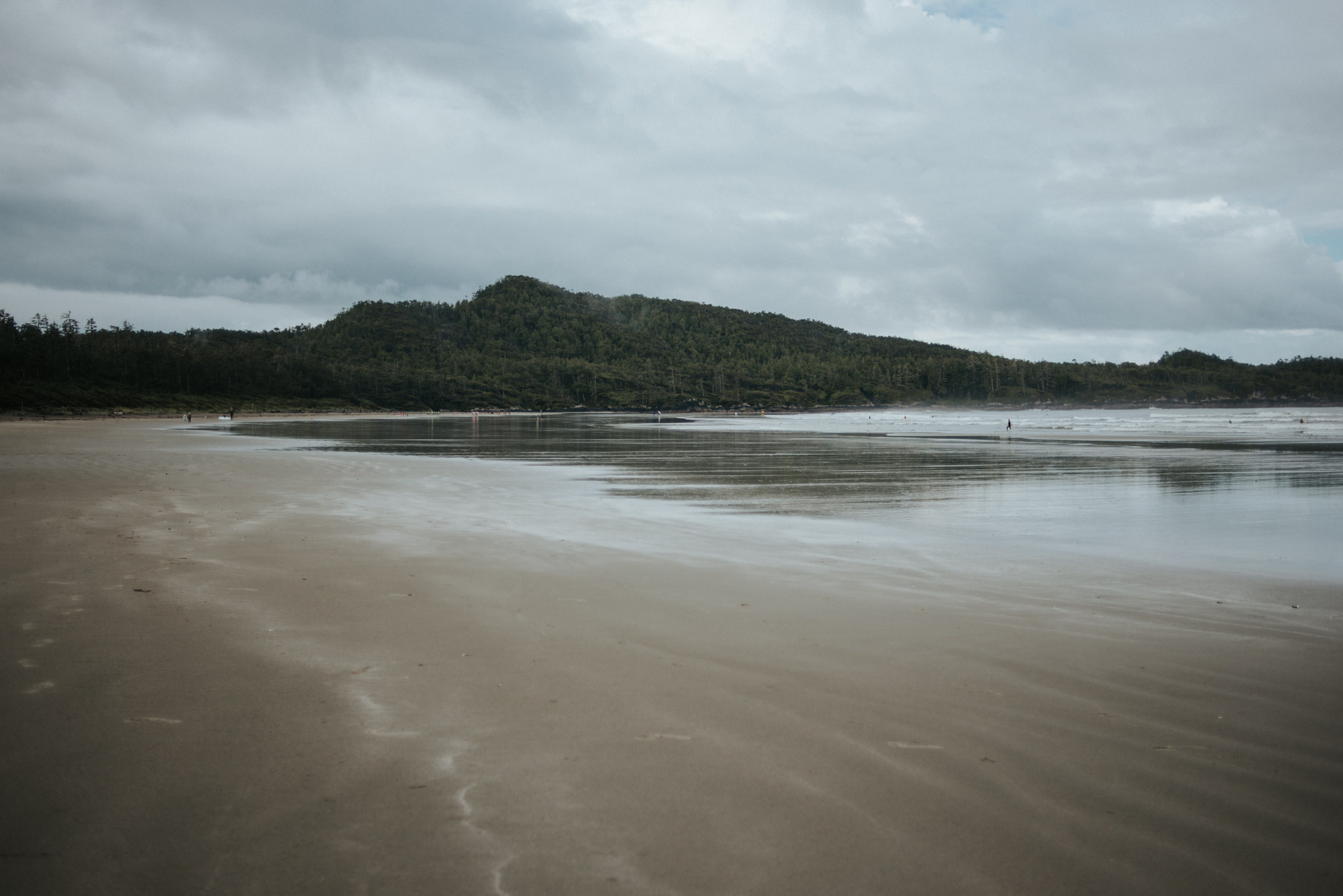 Foggy morning at Cox Bay in Tofino