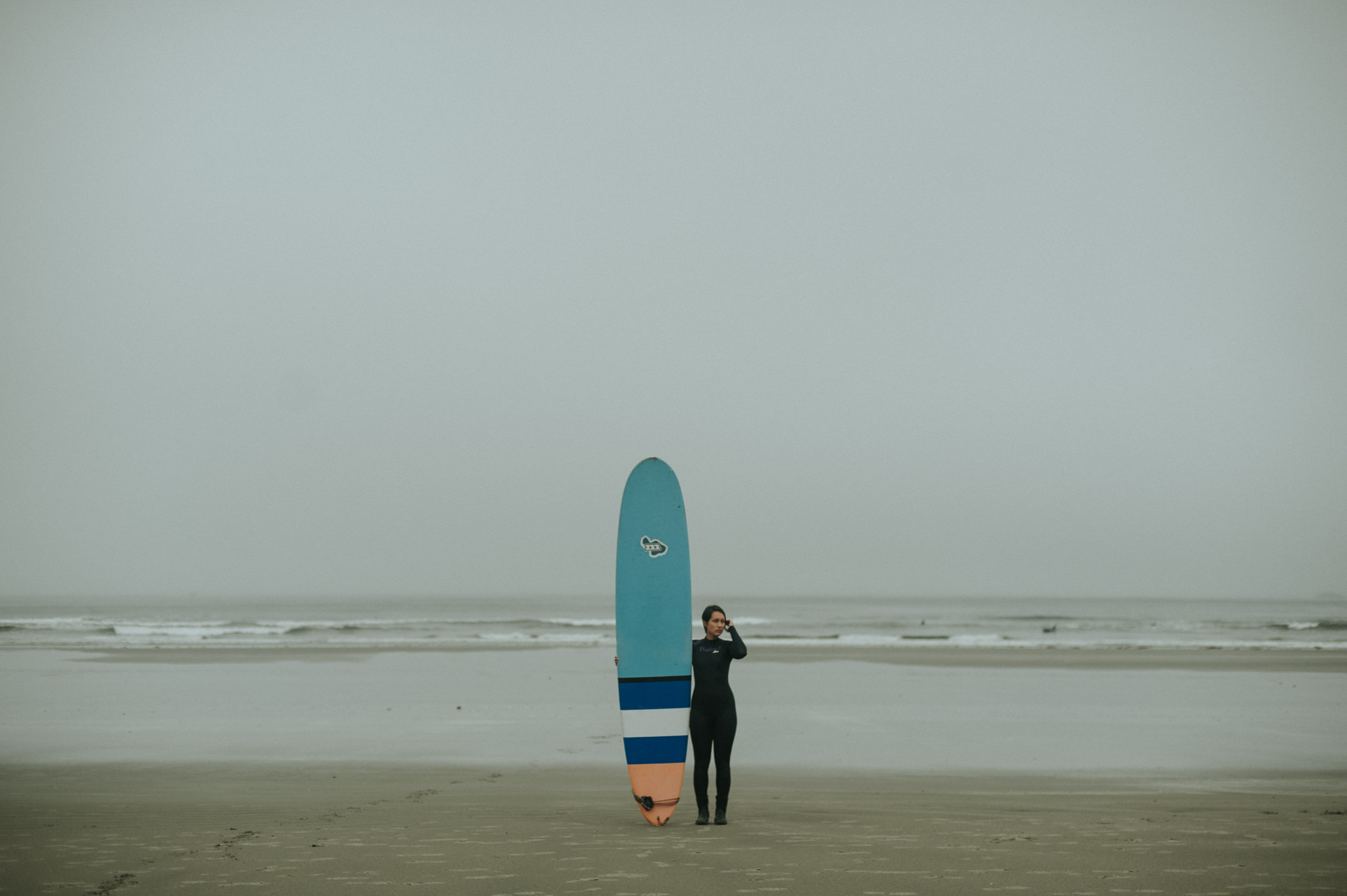 Surfing at Cox Bay in Tofino