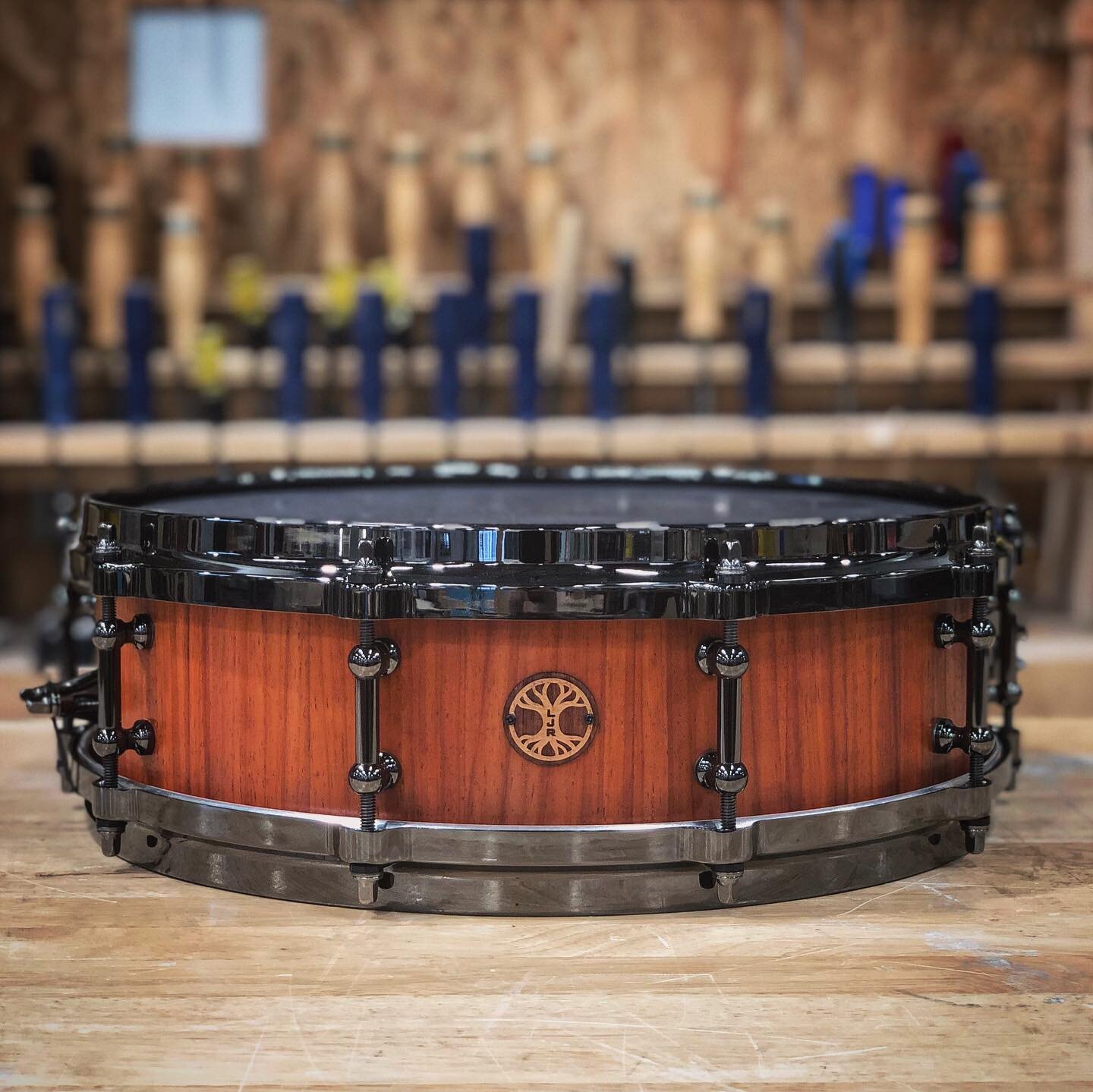 🥁🔥 This was a special one! 14x4.25&rdquo; Padauk Stave Snare handmade for the one and only @liljohnroberts based on his vision and specifications. It was an honor to make this unique custom build for one of the greatest drummers ever to come from P