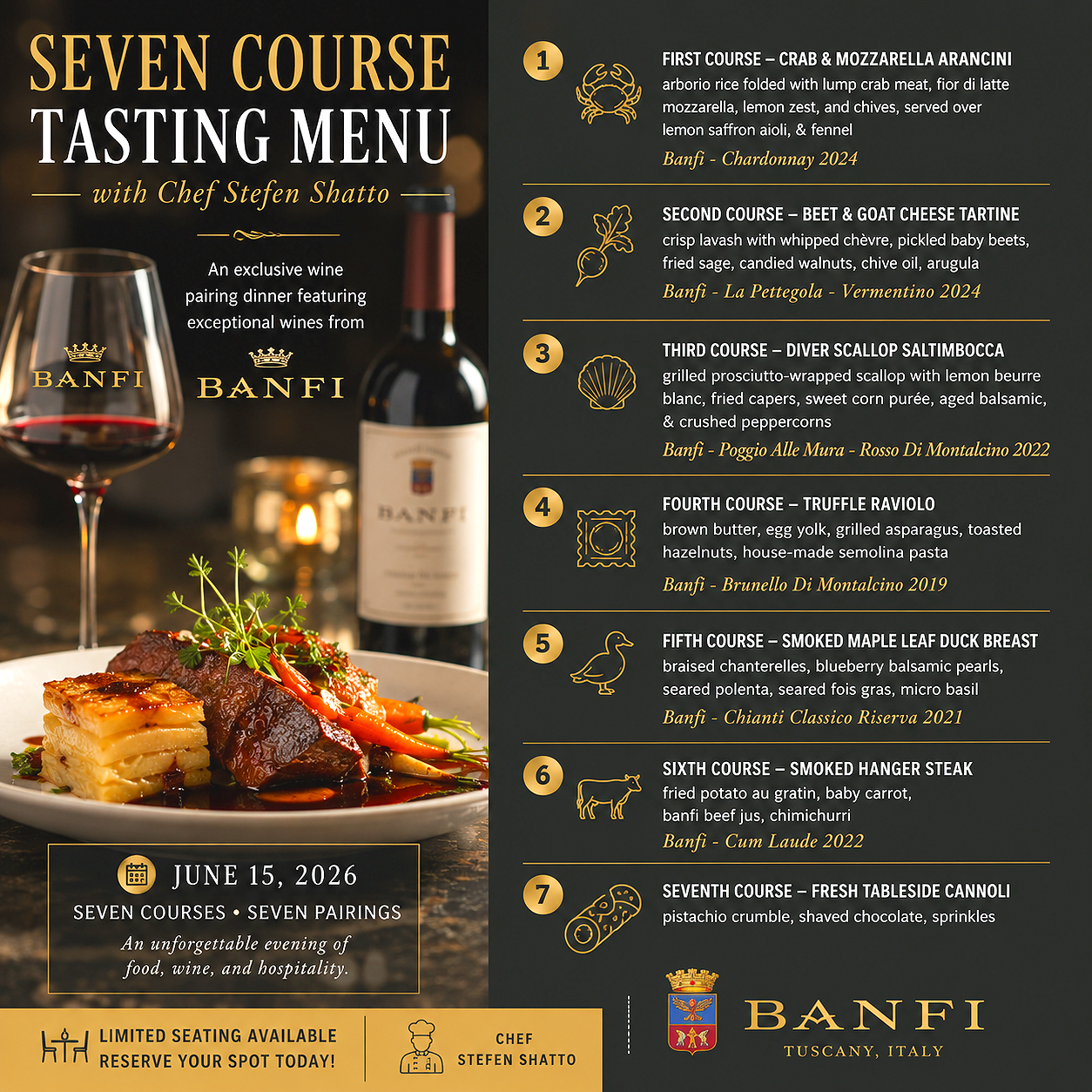 7 Course Dinner Ticket
