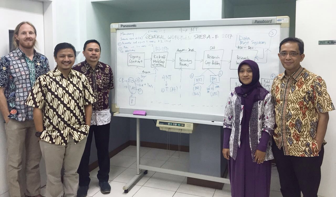 Austin and collaborators at IPB in Bogor, Indonesia