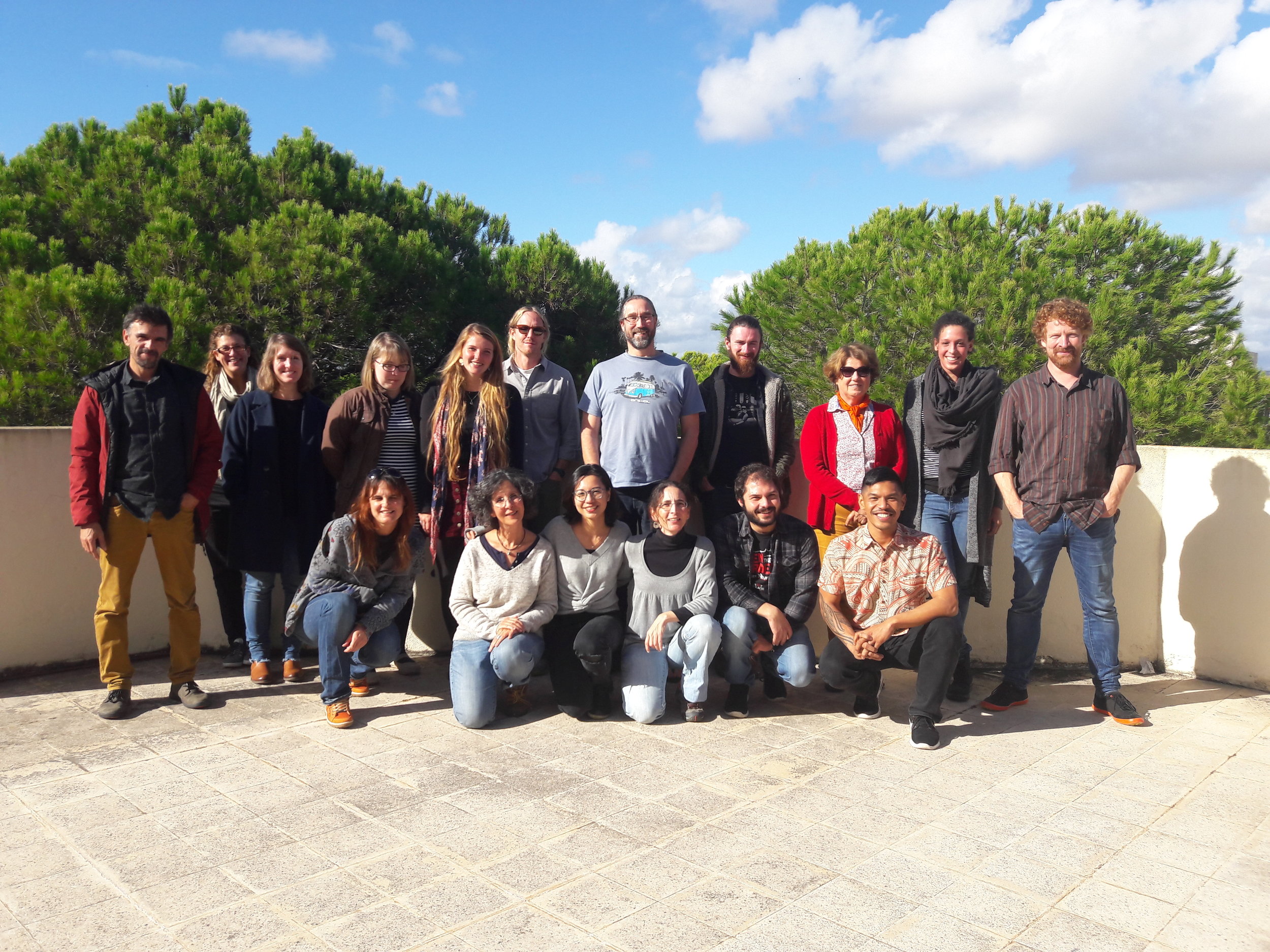  Postdoc Kelvin Gorospe and PI Austin Humphries doing the obligatory group photo at the Ecopath workshop in Portugal. 