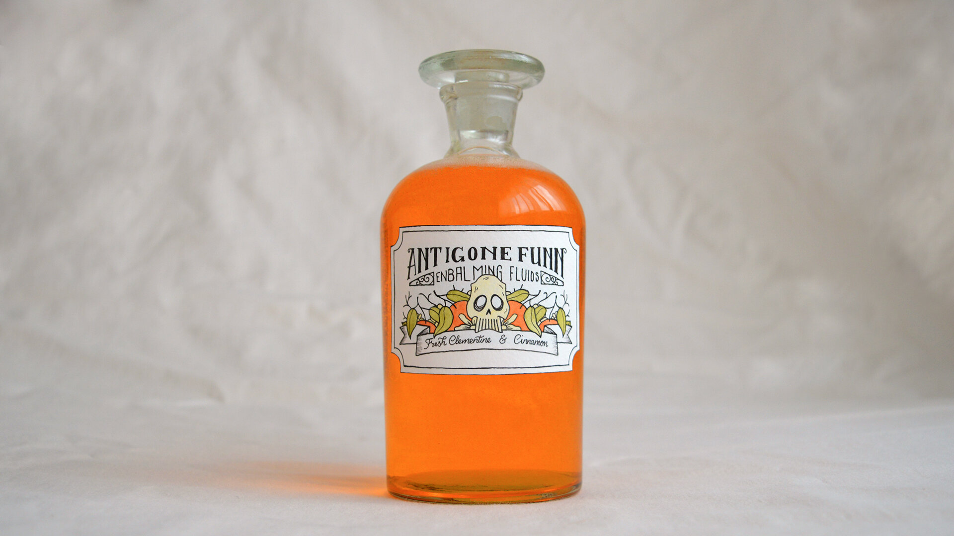Antigone Funn's Enbalming Fluid // Wooden Overcoats // Watercolour + Ink + Dish Soap
