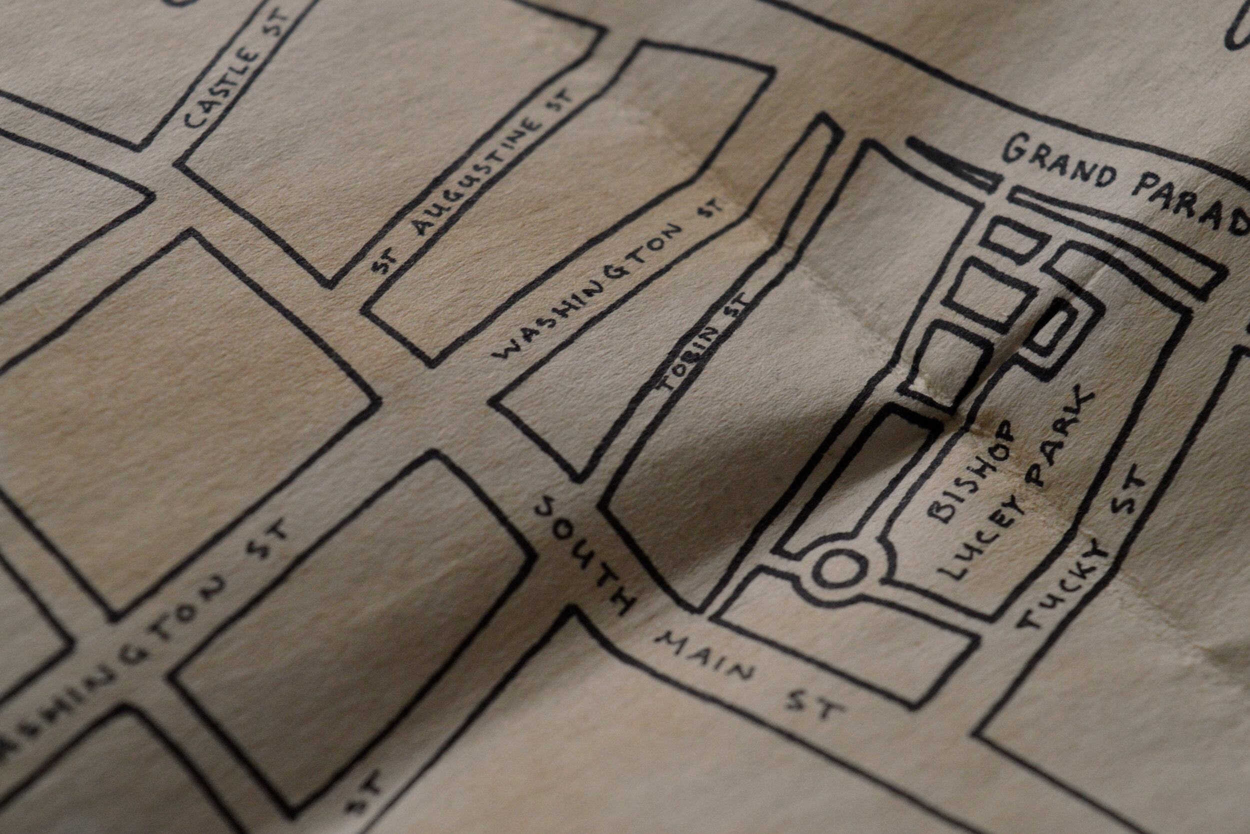 Hand Drawn Map of Cork City // Paper, Ink, and Tea (Copy)