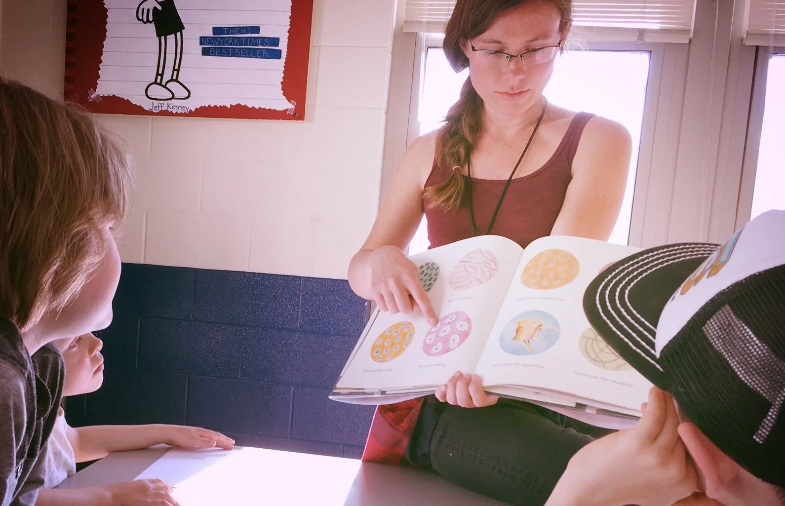 Grace teaching at our After-school Community Design Lab program at Claxton Elementary School in 2016