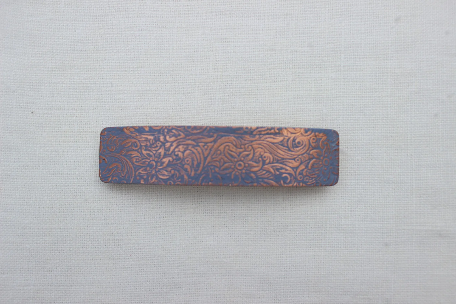 Victorian Trading Company Copper-Black Oval Hair Barrette w Wood Stick il_fullxfull.6393859473_4c4t.jpg main image 4