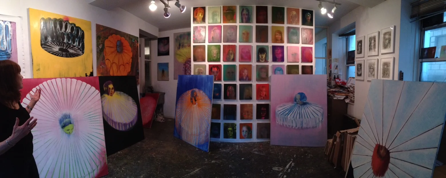Barbara Friedman in her studio in downtown Manhattan. Click on images in this post for larger views.