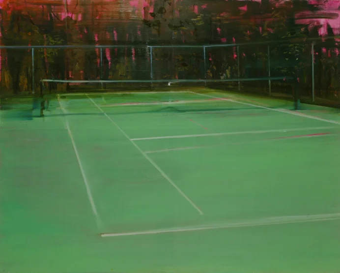 Garden of the Fitzi-Contini, 2005, 48 x 60 inches, oil on linen