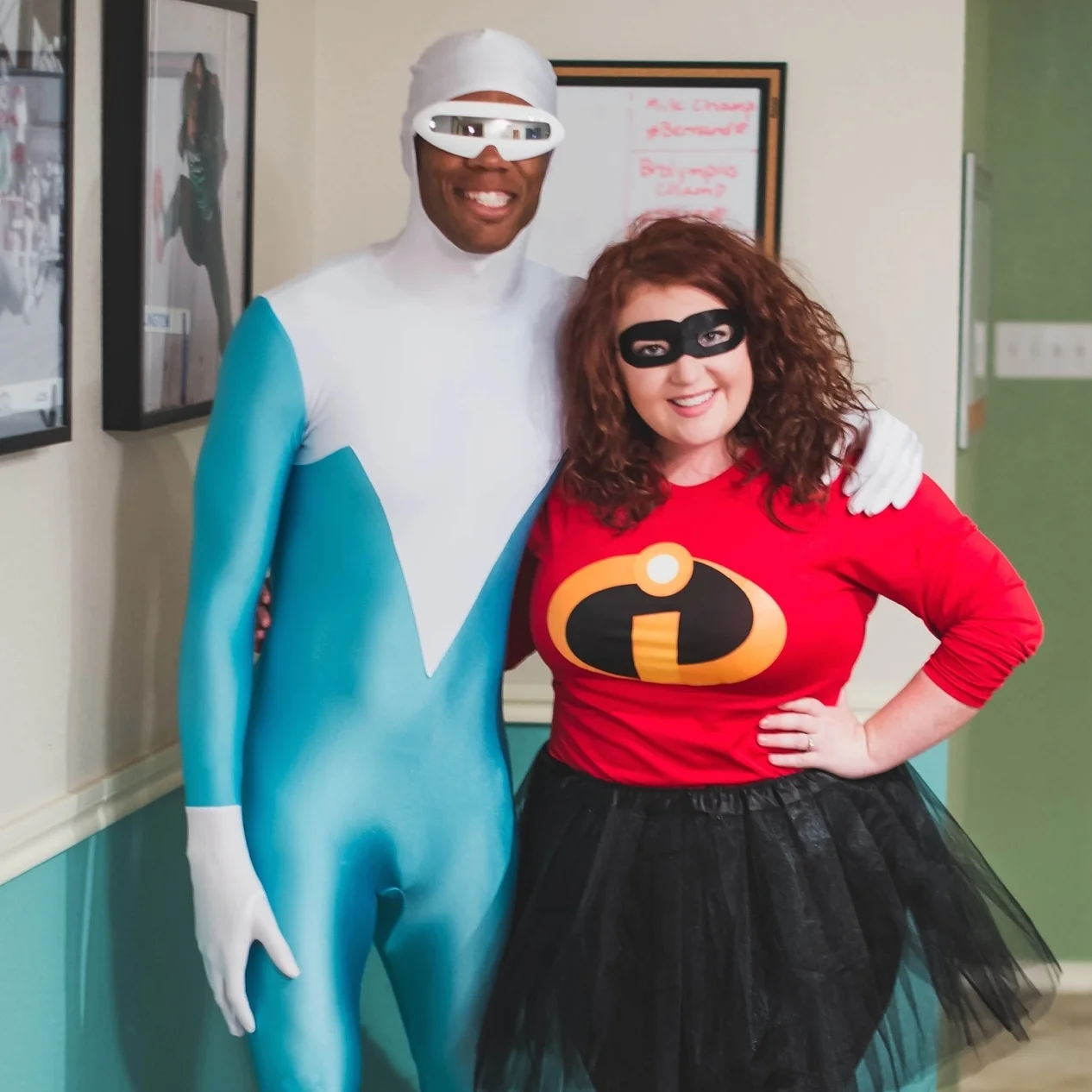 Frozone + Mrs. Incredible