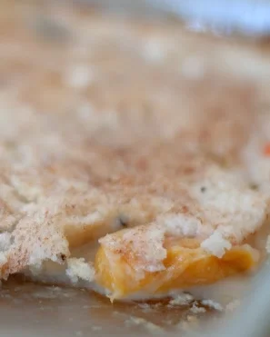 Zero Peach Cobbler