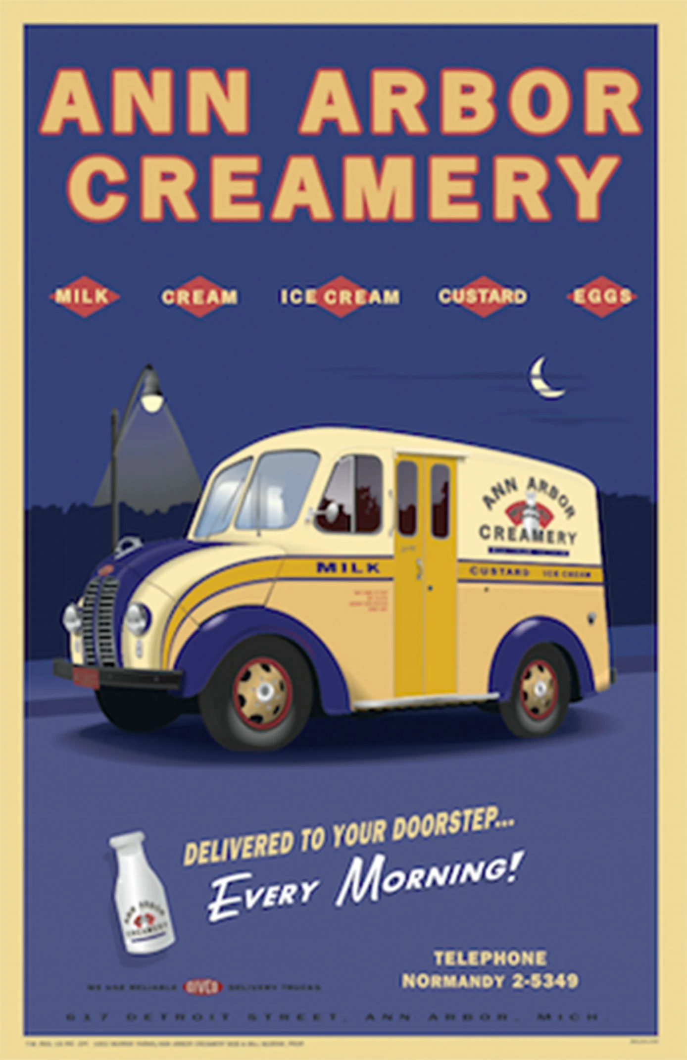Ann Arbor Creamery Poster