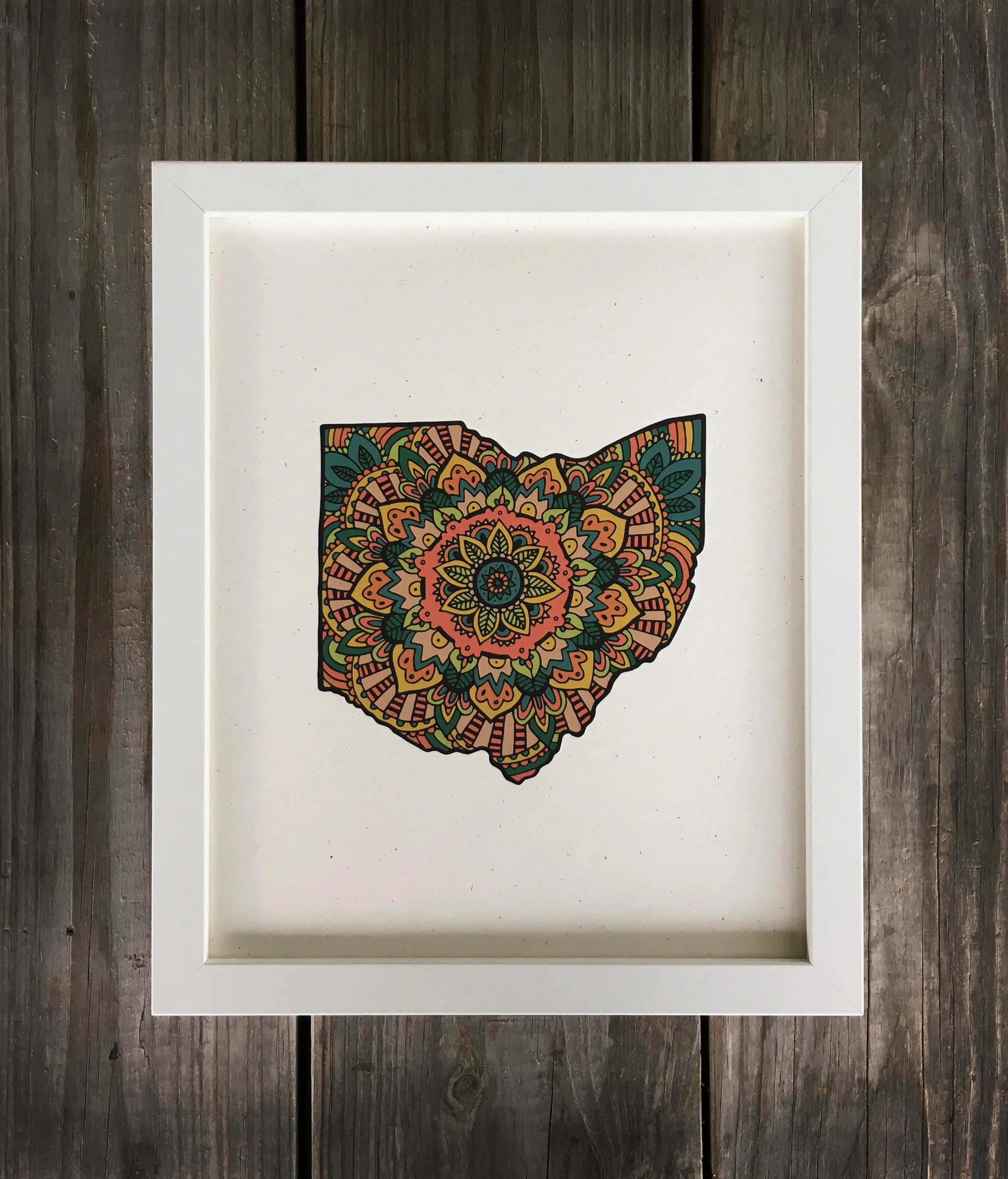 Ohio Mandala Print