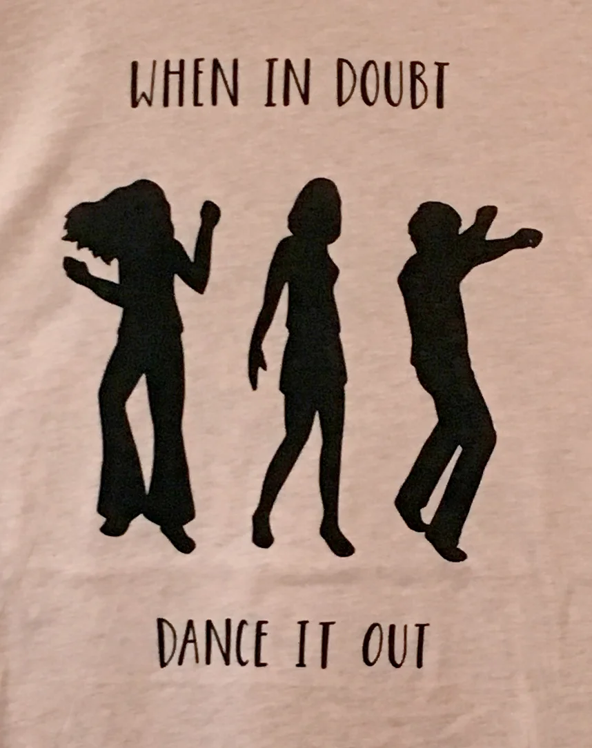 Download Champaign Paper Shirts More When In Doubt Dance It Out Shirt Heather Prism Peach