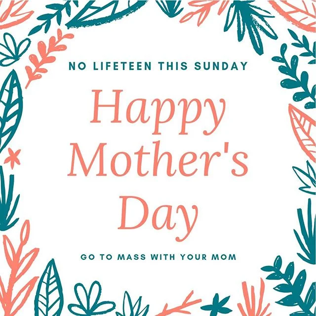 Moms are heros. Hug your mama tomorrow, tell her you love her and say a Hail Mary.