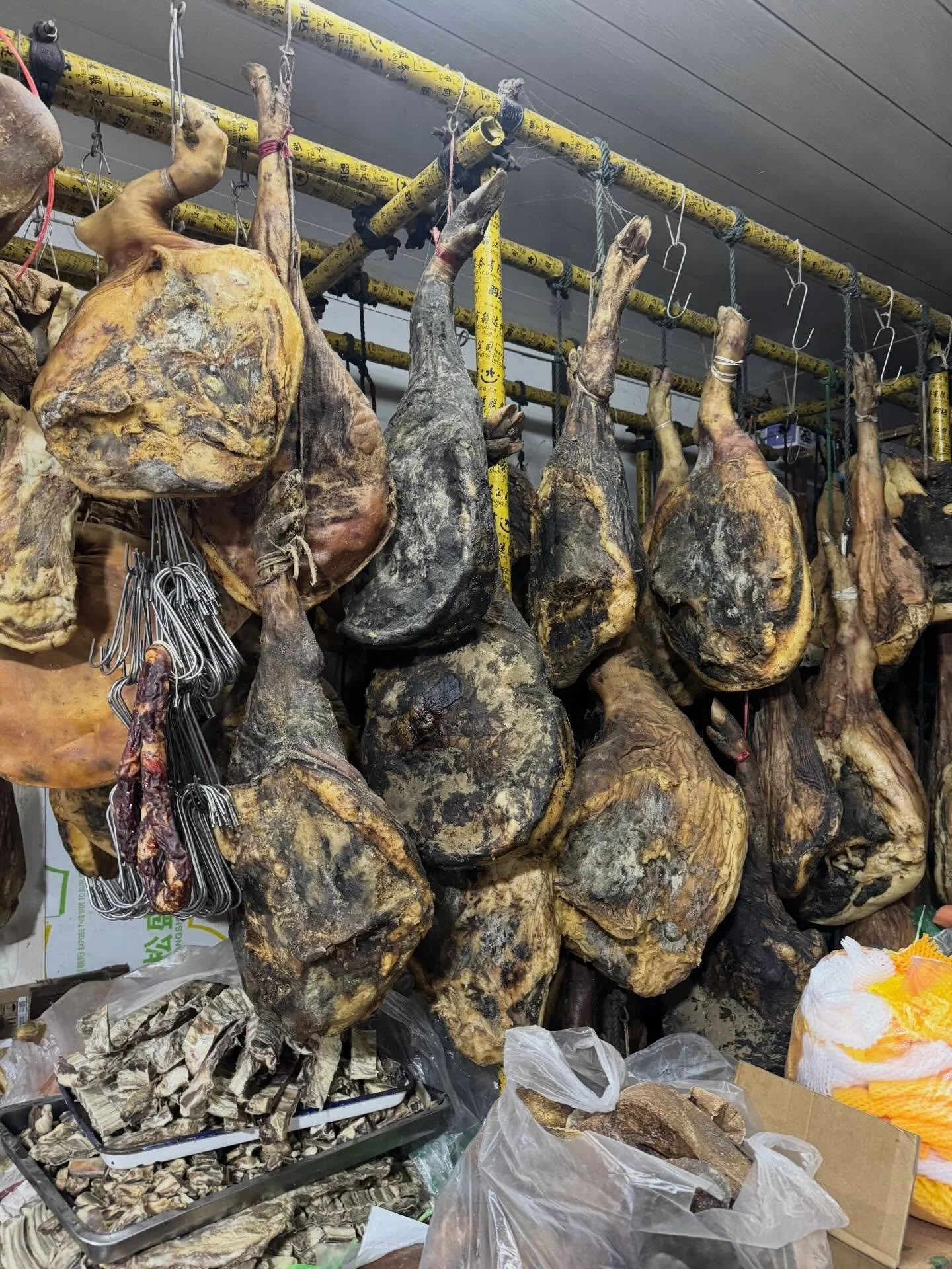 The ancient practice of curing meats in China is truly impressive and delicious. Meals are elevated with morsels of cured meats that are rich and full of umami.
