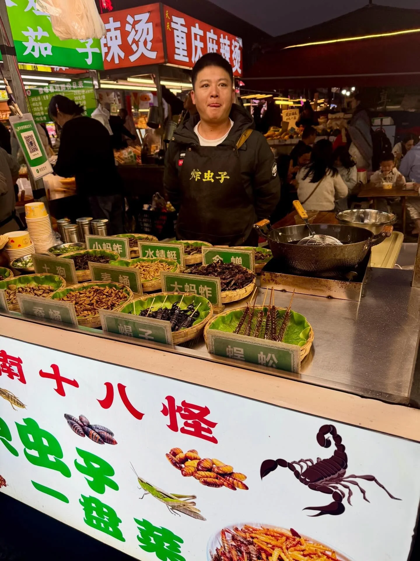 The Yunnan province offers delectable insects to eat including scorpions, centipedes, beetles, silkworms and more.