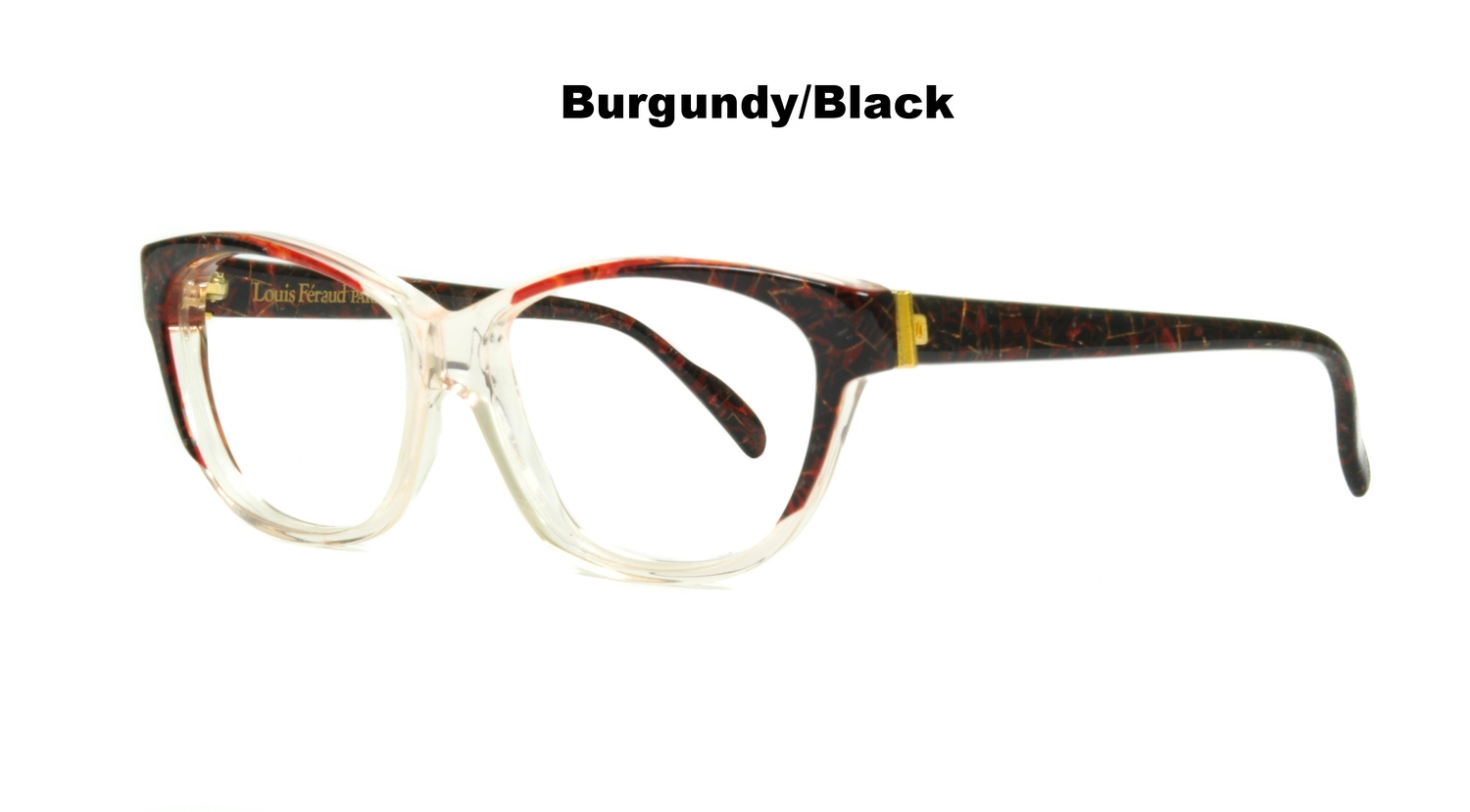 1980s Louis Feraud Parrot Marble Burgundy Glasses Frames for Sunglasse –  Basha Gold