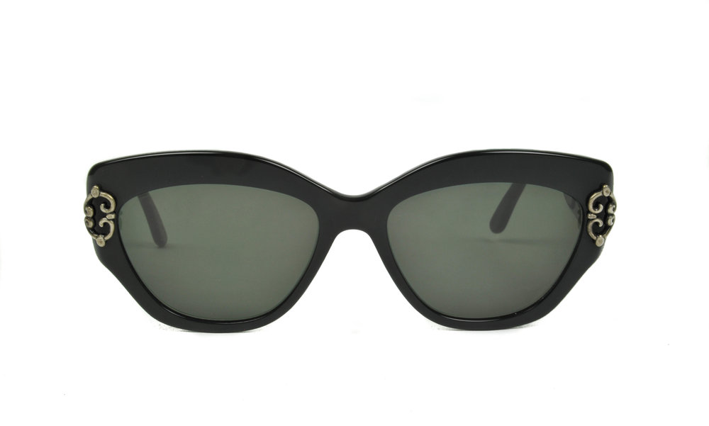 New Womens Roberto Capucci 758 Hexagon Quilted Italian Tortoise Black Sunglasses 
