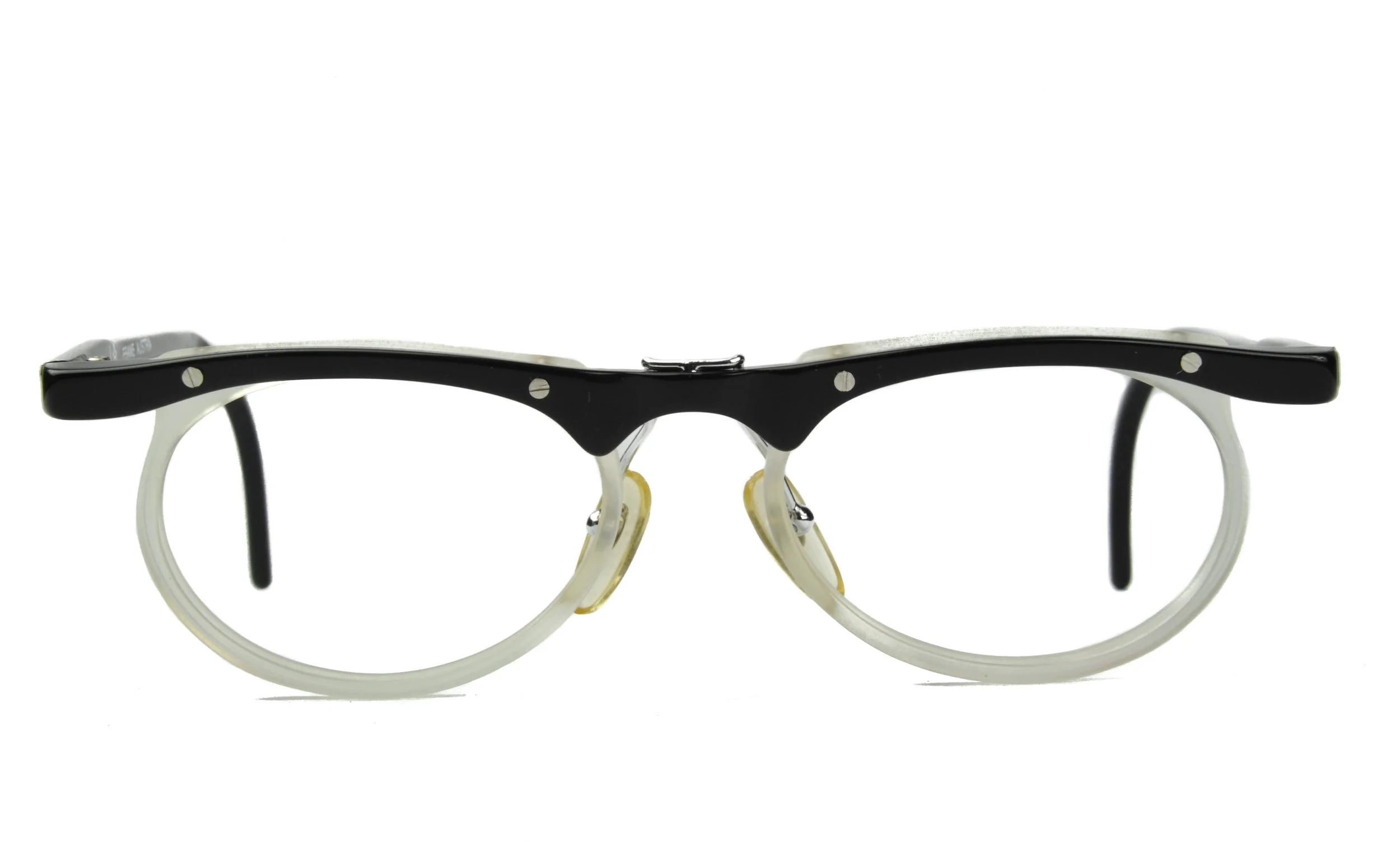 Black and Clear Color Eyewear Made in Austria
