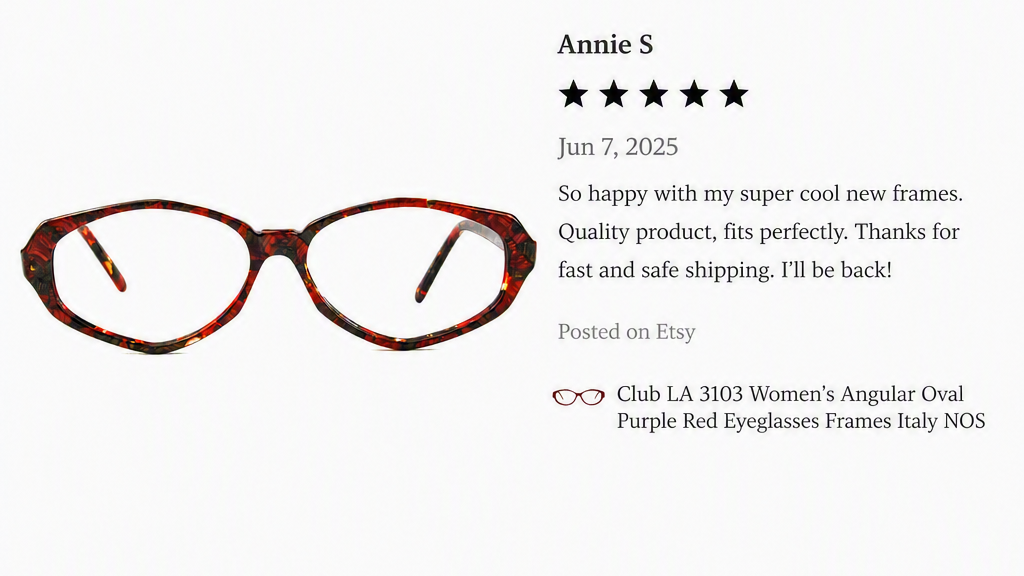 Club LA 3103 Angular Oval Eyeglasses